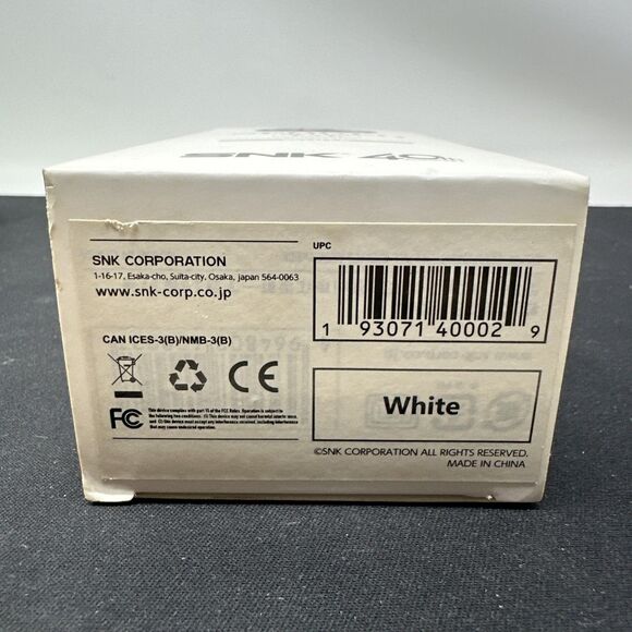 NeoGeo Mini Pad White SNK 40th Anniversary Controller for Mini & Pro New Sealed - Picture 5 of 5